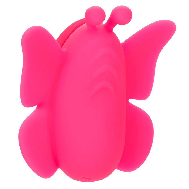 Stimolatore CALEXOTICS Neon Vibes Flutter Vibe rosa con 10 modalità di vibrazione, immagine del vibratore color rosa.