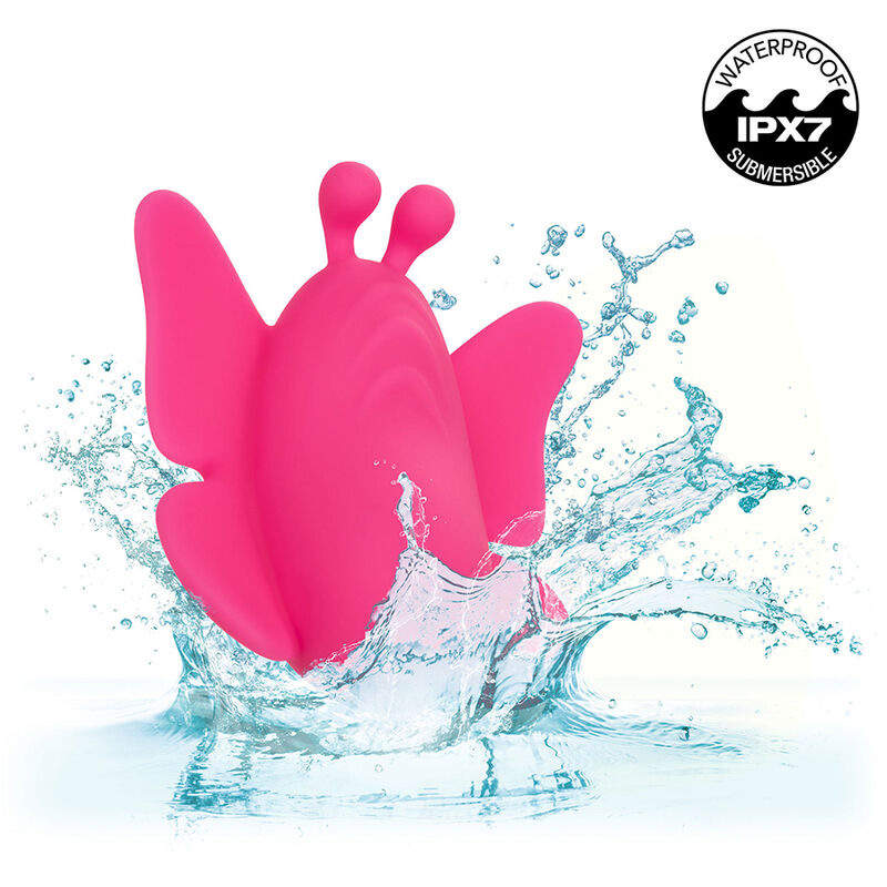 Stimolatore Neon Vibes Flutter Vibe di Calexotics con 10 vibrazioni, colore rosa e design elegante.