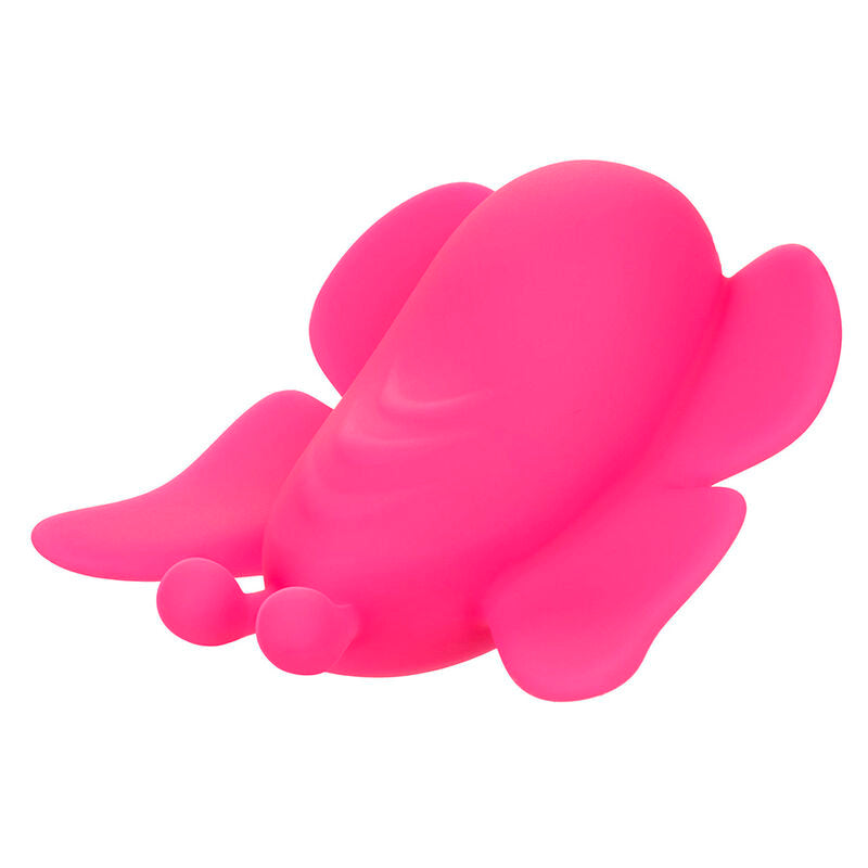 Stimolatore CALEXOTICS Neon Vibes Flutter Vibe rosa con 10 vibrazioni, dispositivo di piacere in silicone colorato e compatto