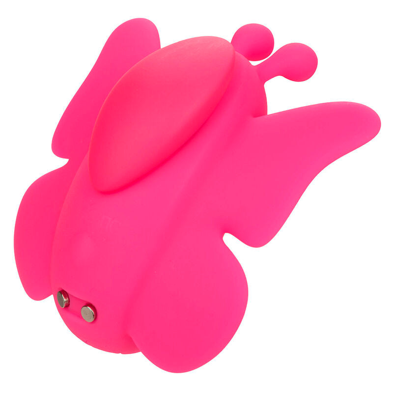 Stimolatore CALEXOTICS Neon Vibes Flutter Vibe rosa con 10 vibrazioni, morbido e colorato, ideale per il piacere personale.