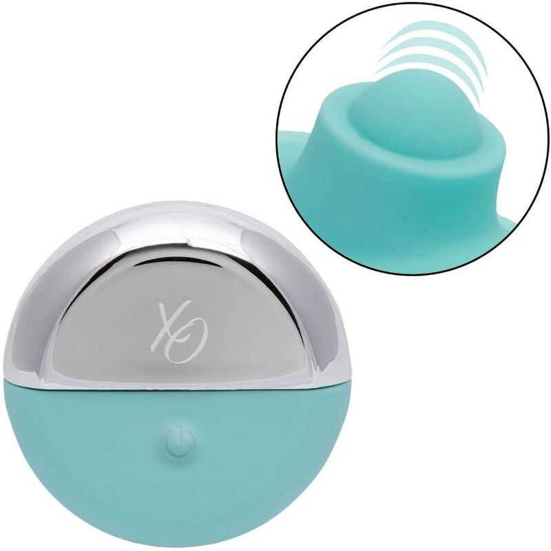 Stimolatore vibrante Calexotics Ovation Acclaim Verde Acqua, design ergonomico e dettagli colorati, per piacere e relax.