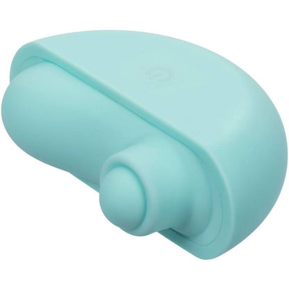 Stimolatore Acclaim verde acqua di Calexotics Ovation, design elegante e dettagli realistici, per massaggi e piacere.