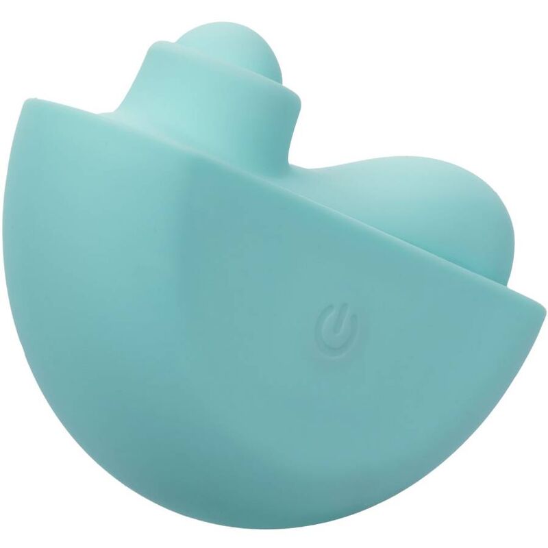 Stimolatore Acclaim verde acqua di Calexotics Ovation, design ergonomico e dettagli realistici per piacere e comfort.