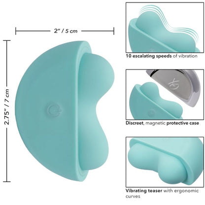 Stimolatore Clitoride CALEXOTICS Ovation Applausi verde acqua, design ergonomico e colori vivaci, ideale per il piacere personale.