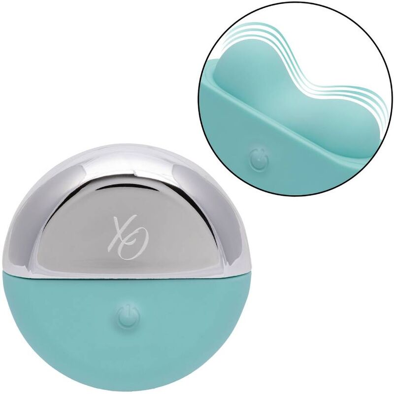 Stimolatore Clitoride Calexotics Ovation Applausi Verde Acqua, dispositivo vibrante per il piacere femminile, in dettaglio.