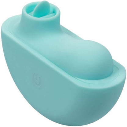 Stimolatore Rave verde acqua di Calexotics Ovation, dispositivo di piacere con design moderno e colori vivaci.
