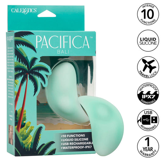 Calexotics Pacifica Bali Teaser, vibratore aqua con 10 funzioni, design elegante e tecnologia avanzata per stimolazione.