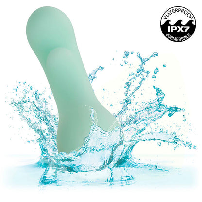 Stimolatore Punto G CALEXOTICS Pacifica Bora Bora con 10 vibrazioni, colore Aqua, design elegante e funzionalità avanzate.