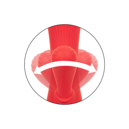 Sesso toy CALEXOTICS Palisades Rosso Passione in silicone con design ergonomico e dettagli rossi vivaci.