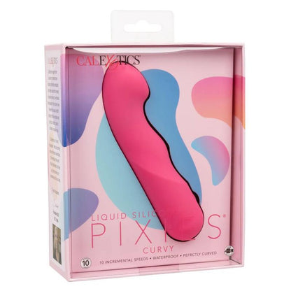 Calexotics Pixies Curvy rosa, sex toy femminile in morbido silicone rosa, con forma curvy e dettagli realistici.