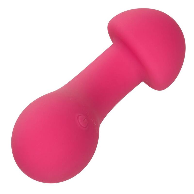 Eccitatore rosa Pixies di Calexotics, design compatto e colorato, con superficie liscia per stimolazione piacevole.