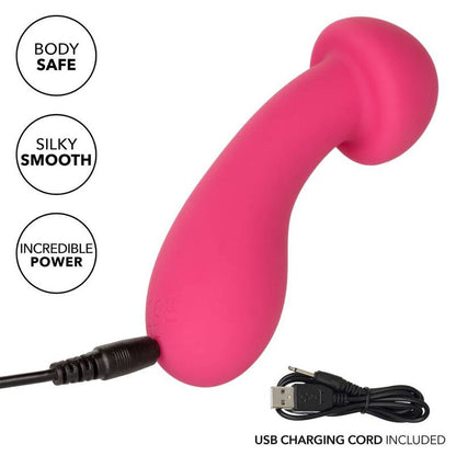 Eccitatore rosa Pixies di CALEXOTICS, design compatto e colorato, visibile in dettaglio.