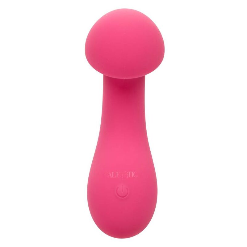 Eccitatore rosa Calexotics Pixies, design compatto e colorato, con superficie liscia e dettagli eleganti, ideale per stimolazione.