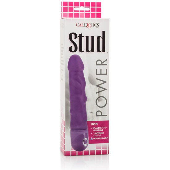 Vibratore rosa Power Stud Rod di CALEXOTICS, dispositivo di stimolazione con design ergonomico e superficie liscia.