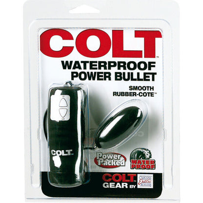 Proiettile Colt impermeabile di CALEXOTICS, dispositivo vibrante compatto e resistente all'acqua, ideale per uso in ambienti umidi.