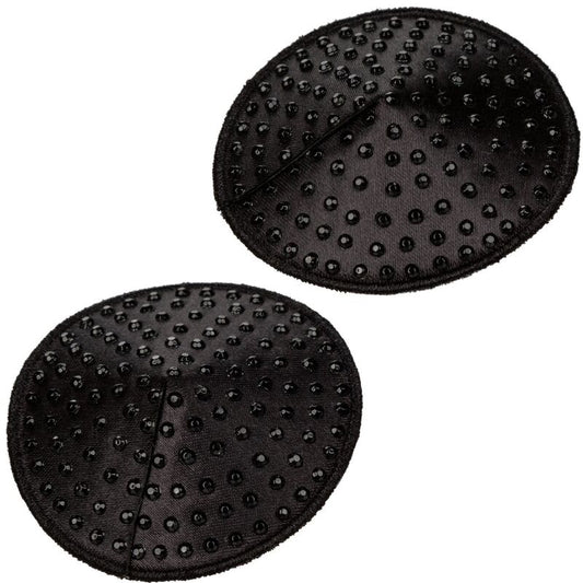 Calexotics Radiance copri capezzoli gioiello di forma tonda, elegante accessorio di gioielleria per il corpo.