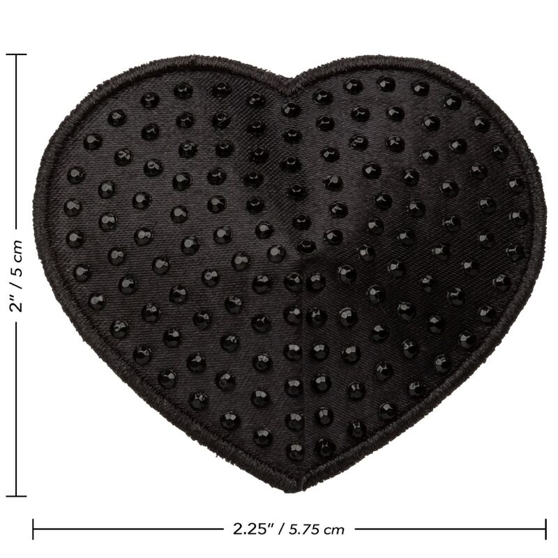 Proteggi capezzoli CALEXOTICS Radiance con gioiello a forma di cuore, accessorio elegante e decorativo per donne.