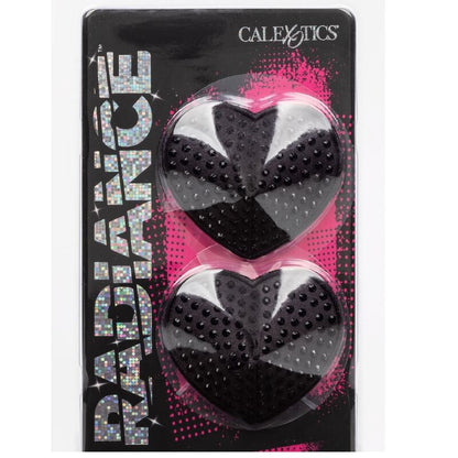Capezzoli protettivi CALEXOTICS Radiance con gioiello a forma di cuore, accessorio di lingerie elegante e decorativo.