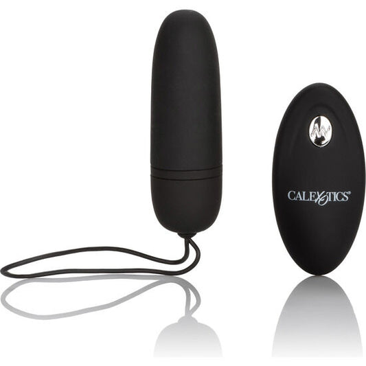 Telecomando CALEXOTICS Bullet Nero, dispositivo compatto e nero, con design elegante e pulsanti visibili per controllo a distanza.