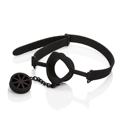 Dildo nero in silicone CALEXOTICS SCANDAL Baffo con tappo, design realistico e morbido, ideale per stimolazione e piacere.