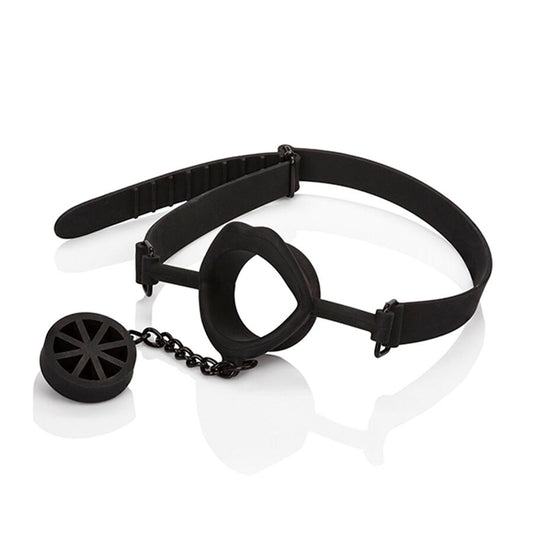 Dildo nero in silicone CALEXOTICS SCANDAL Baffo con tappo, design realistico e morbido, ideale per stimolazione e piacere.