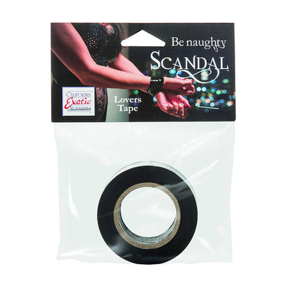 Nastro bondage nero CALEXOTICS SCANDAL, morbido e resistente, ideale per giochi di bondage e costrizioni.