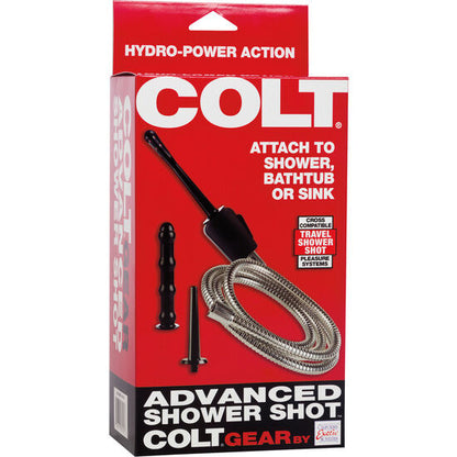 Calexotics Scatto della doccia da viaggio Colt ASVanced, accessorio compatto per docce portatili, in dettaglio visibile nell'immagine.