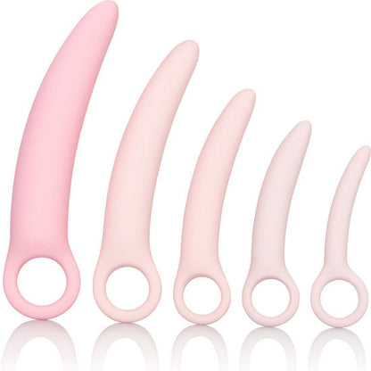 Set di dilatatori in silicone CALEXOTICS Inspire, 5 pezzi, morbidi e flessibili, ideali per l'uso personale e il benessere.