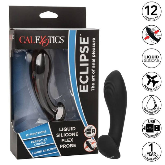 Sonda flessibile in silicone liquido CALEXOTICS, morbida e elastica, visibile in primo piano.