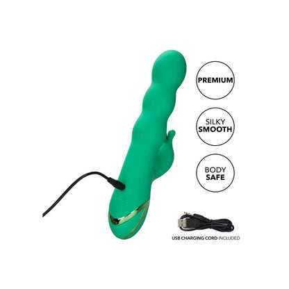 Calexotics Sonoma Soddifatto Verde, prodotto di piacere in verde, con dettagli e design realistico, per uso personale e intimo.