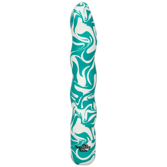 Calexotics Squiggle Dick personale, dispositivo di stimolazione maschile con design ondulato e dettagli realistici.