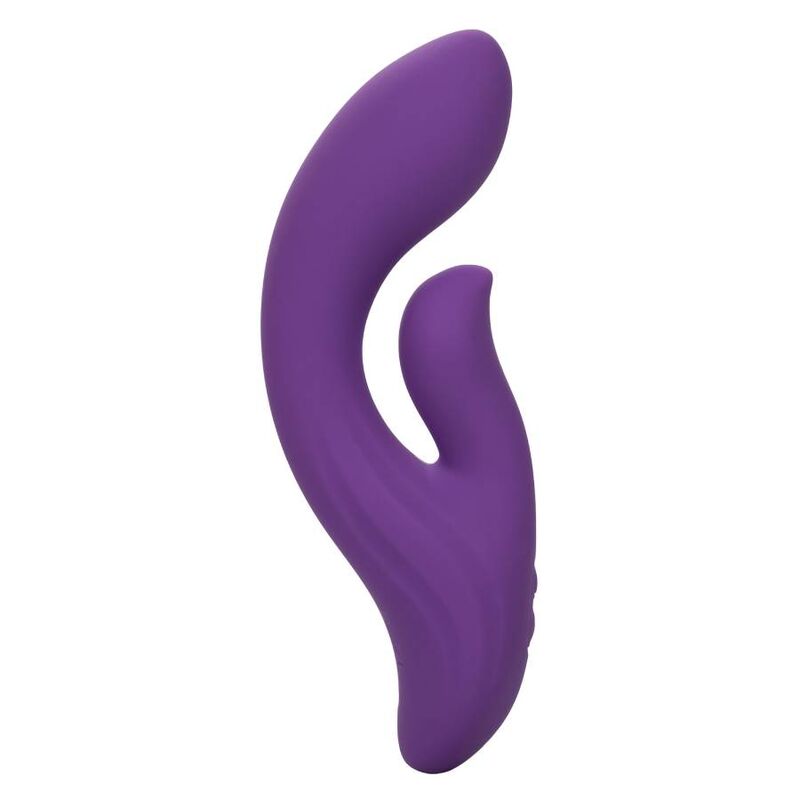 Calexotics Stella Dual Pleaser Viola, sex toy con due testine vibranti e design ergonomico, in colore viola.