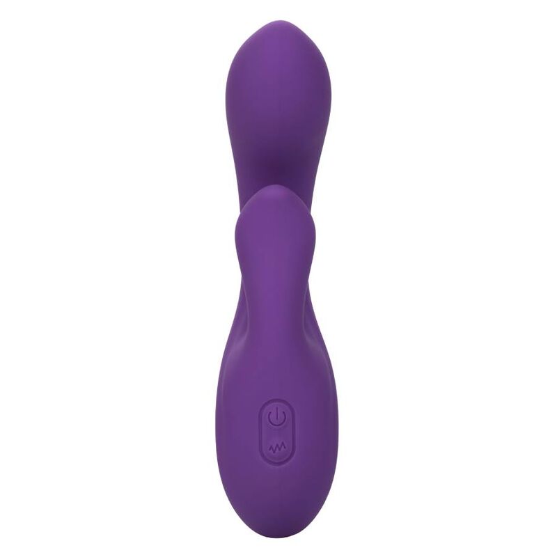 Calexotics Stella Dual Pleaser Viola, dildo vibrante e realistico con dettagli color viola e superficie morbida.