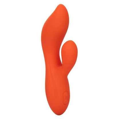 Calexotics Stella Dual Teaser arancione, sex toy con doppio stimolatore e design ergonomico, visibile in immagine.