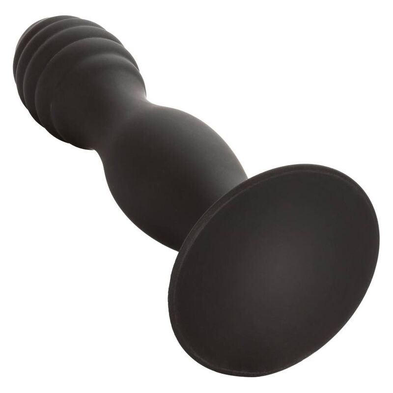 Plug anale a costine CALEXOTICS Studio Anale, design ergonomico e dettagli con costine per stimolazione.