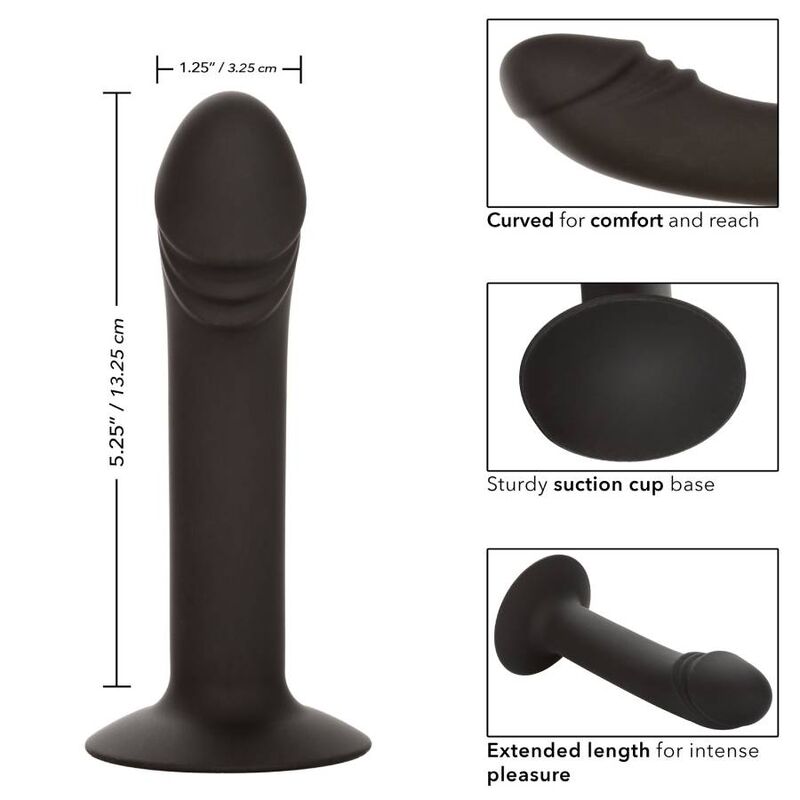 Stimolatore anale curvo CALEXOTICS Studio Anale, design ergonomico e morbido per piacere e comfort.