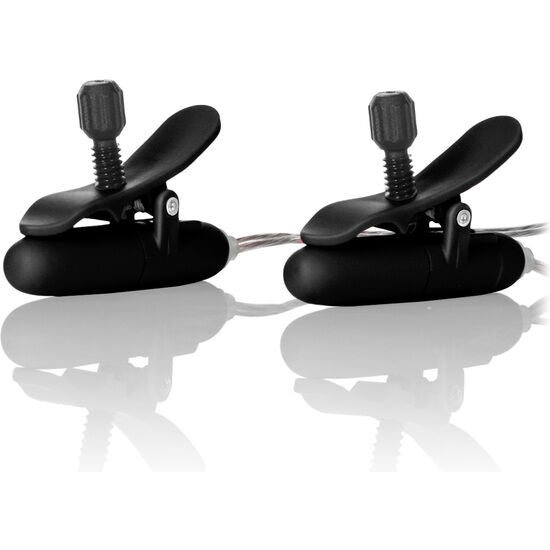 Calexotics Teager riscaldati vibratori neri, con superficie liscia e design ergonomico, visibile in questa immagine.