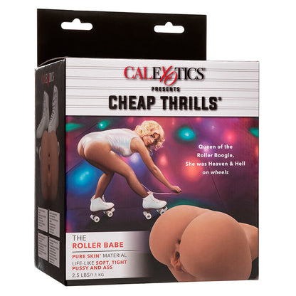 Calexotics The Roller Babe Doppio masturbatore realistico Flesh, dispositivo di piacere maschile con design realistico e doppio stimolante.