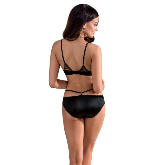 Set bikini due pezzi Casmir Lara in taglia S/M, con top e slip in tessuto colorato e stiloso.