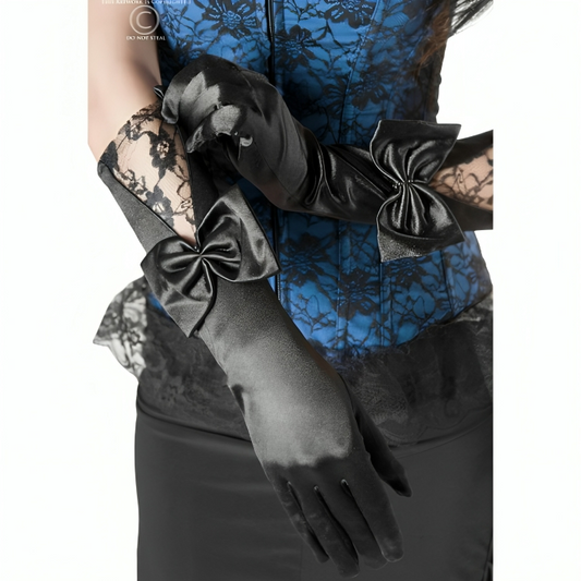 Guanti neri CHILIROSE CR 3252 in pelle, accessori eleganti e di alta qualità, visibili in primo piano nell'immagine.