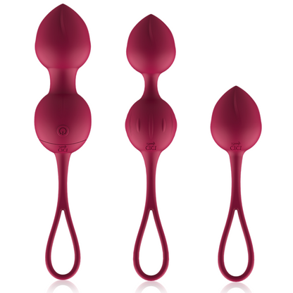 Silicone vibrante perineale CICI BEAUTY, 3 perline Kegel con telecomando, dispositivo di allenamento e stimolazione sessuale.