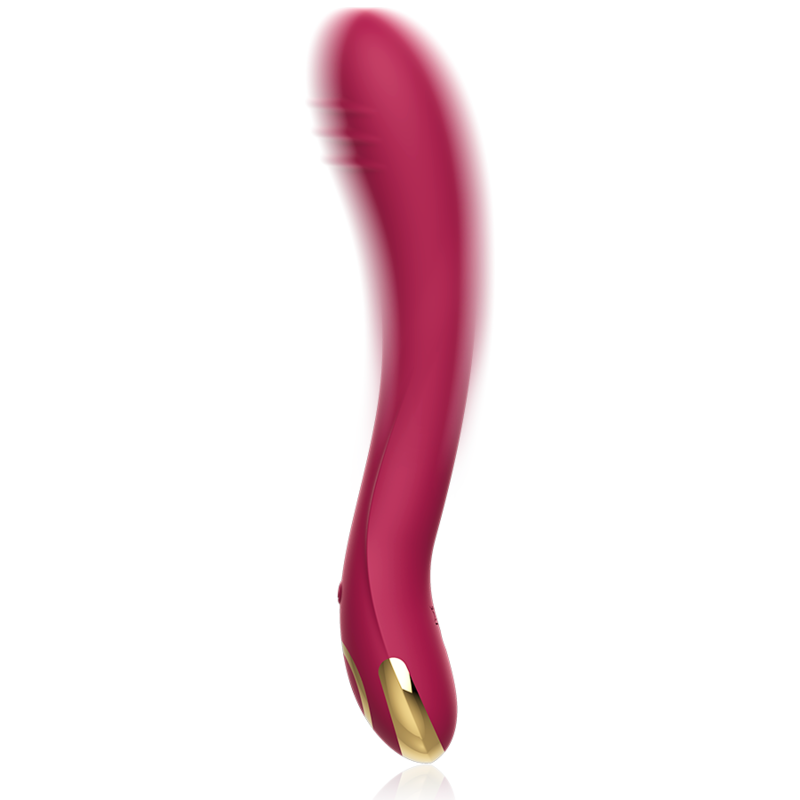 Vibratore del punto G in silicone premium di CICI BEAUTY, mostra la forma ergonomica e dettagli del prodotto.