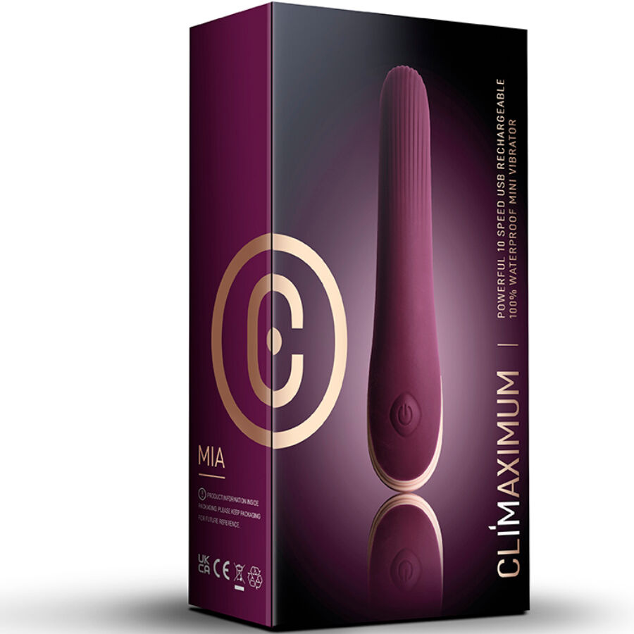 Vibratore discreto Climaximum Mia, piccolo e silenzioso, ideale per stimolazioni intime, in colore nero.