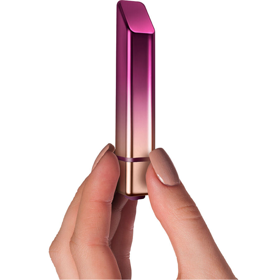 Vibratore a proiettile CLIMAXIMUM con rossetto che trema, design elegante e dettagli colorati, ideale per stimolazione intensa