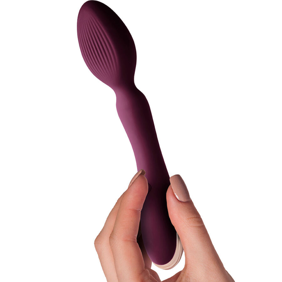 Vibratore Aurora Wand di CLIMAXIMUM, dispositivo di stimolazione con forma ergonomica e superficie liscia, nero.
