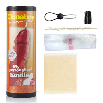 ClonerBoy Cloner del pene a forma di candela, modello dettagliato con superficie liscia e forma realistica, in plastica color carne.