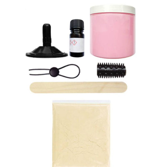 Dildo rosa CLONEBOY con cappuccio, simile a un pene, realizzato in materiale morbido e realistico, per giochi intimi.