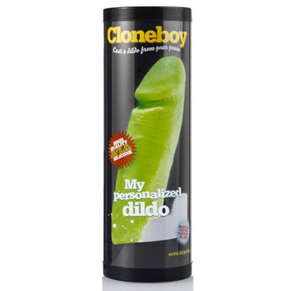 Kit Cloner Penis CLONEBOY con effetto glow in the dark, include dettagli del dispositivo e accessori per la creazione di cloni.