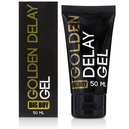 Gel ritardante COBECO BIG BOY GOLDEN da 50ml, prodotto per prolungare il piacere, con confezione visibile.