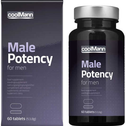 Integratore COBECO COOLMAN Potenza Maschile 60 capsule, supplemento naturale per il supporto della funzione maschile.